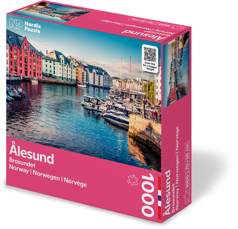 Nordic Puzzle Brosundet Ålesund puslespill 1000 brikker