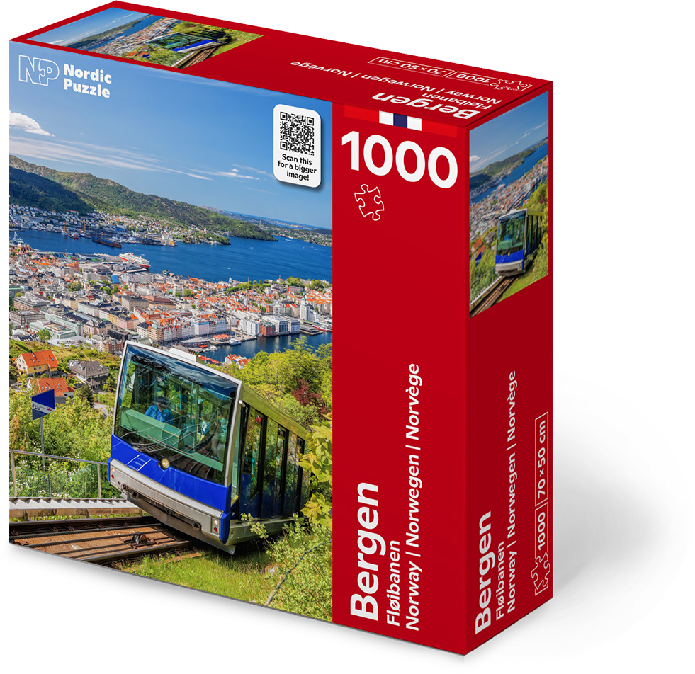 Nordic Puzzle Bergen, Fløibanen puslespill 1000 brikker