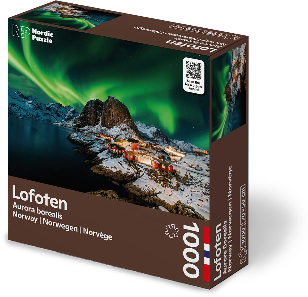 Nordic Puzzle Lofoten Hamnøy puslespill 1000 brikker