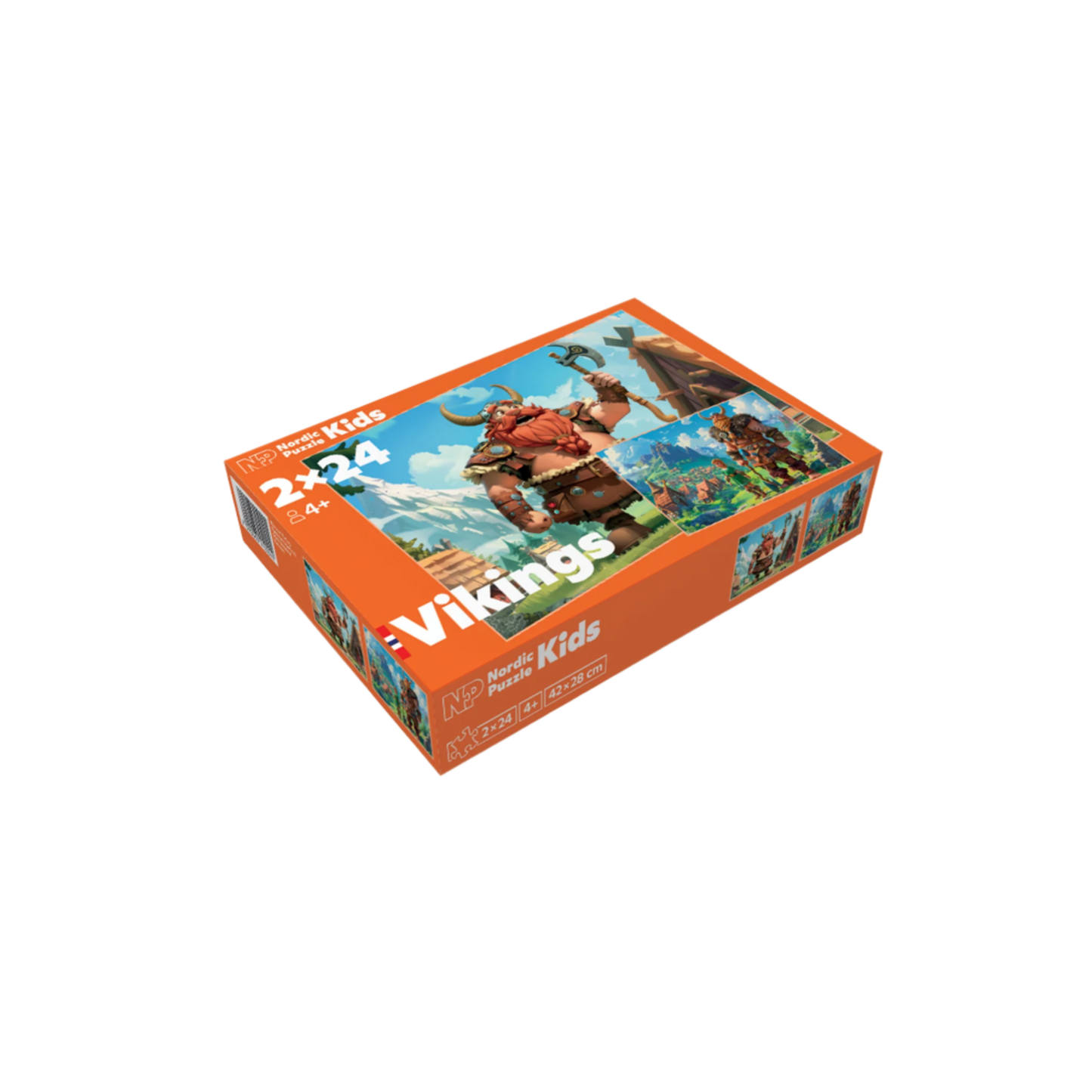 Nordic Puzzle puslespill vikinger 2x24 brikker