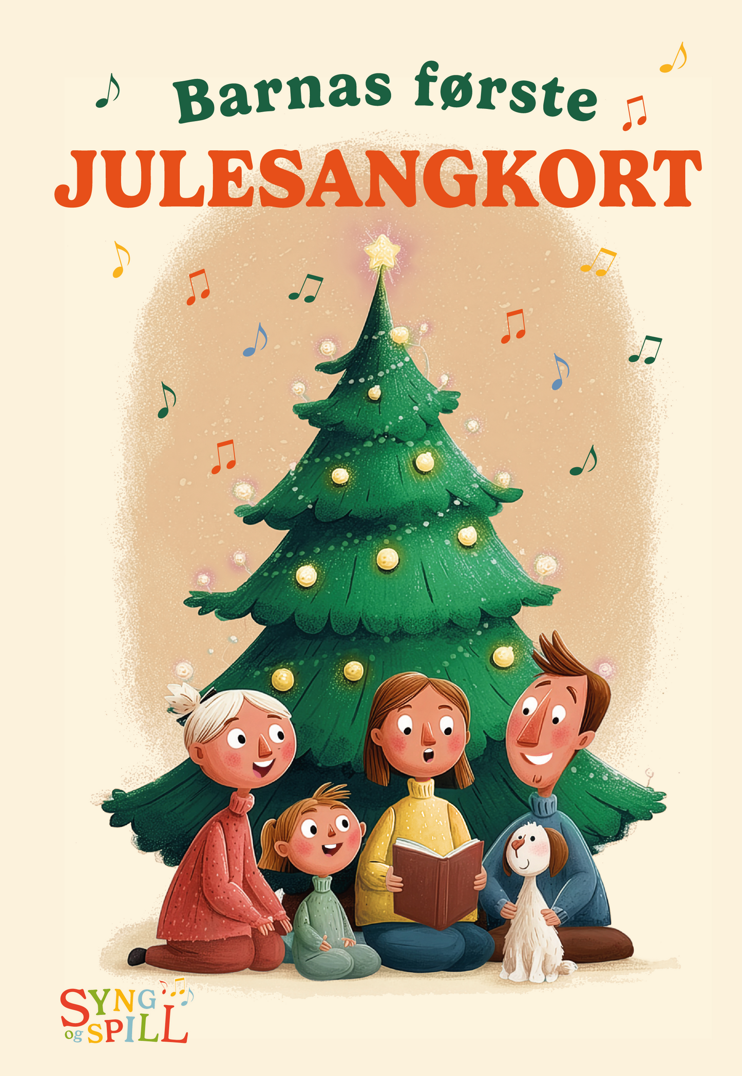 Barnas første julesangkort, eske med 24 julesangkort