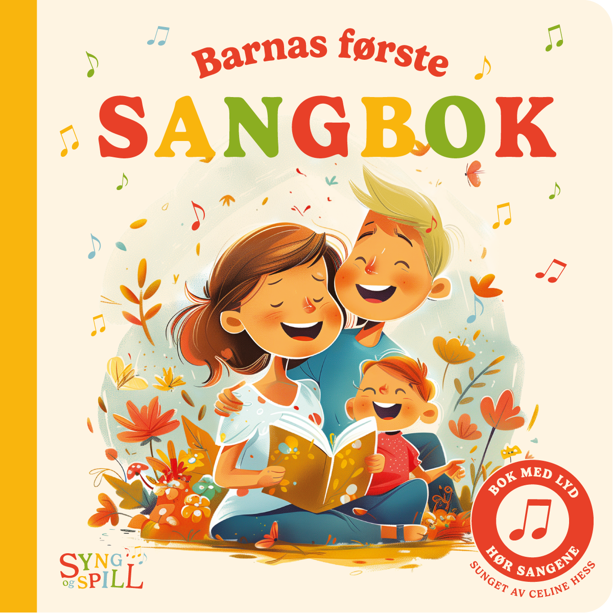 Barnas første sangbok, lydknappbok med sju barnesanger