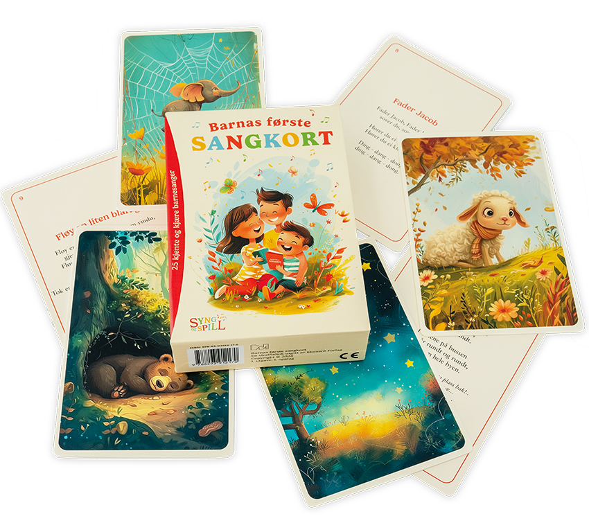 Barnas første sangkort - Syng og Spill