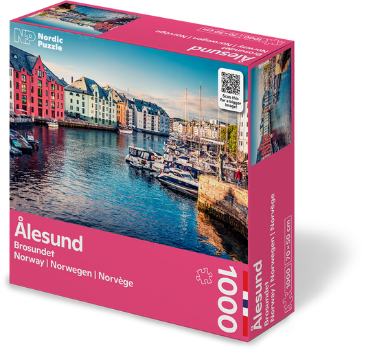 Nordic Puzzle Brosundet Ålesund puslespill 1000 brikker