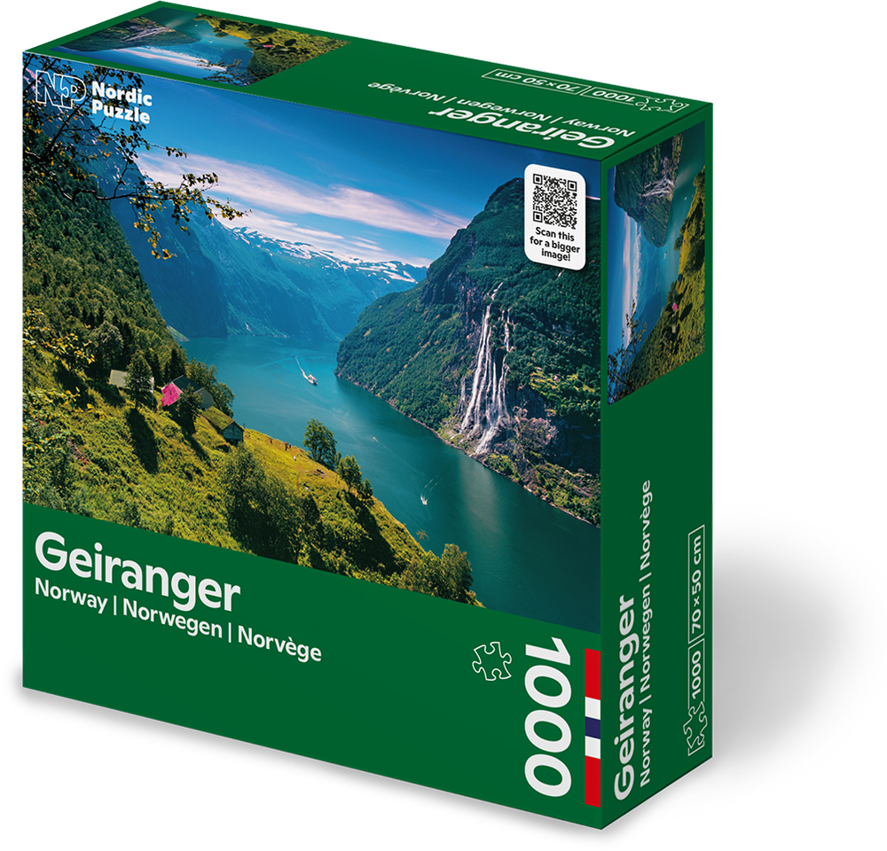 Nordic Puzzle Geiranger puslespill 1000 brikker