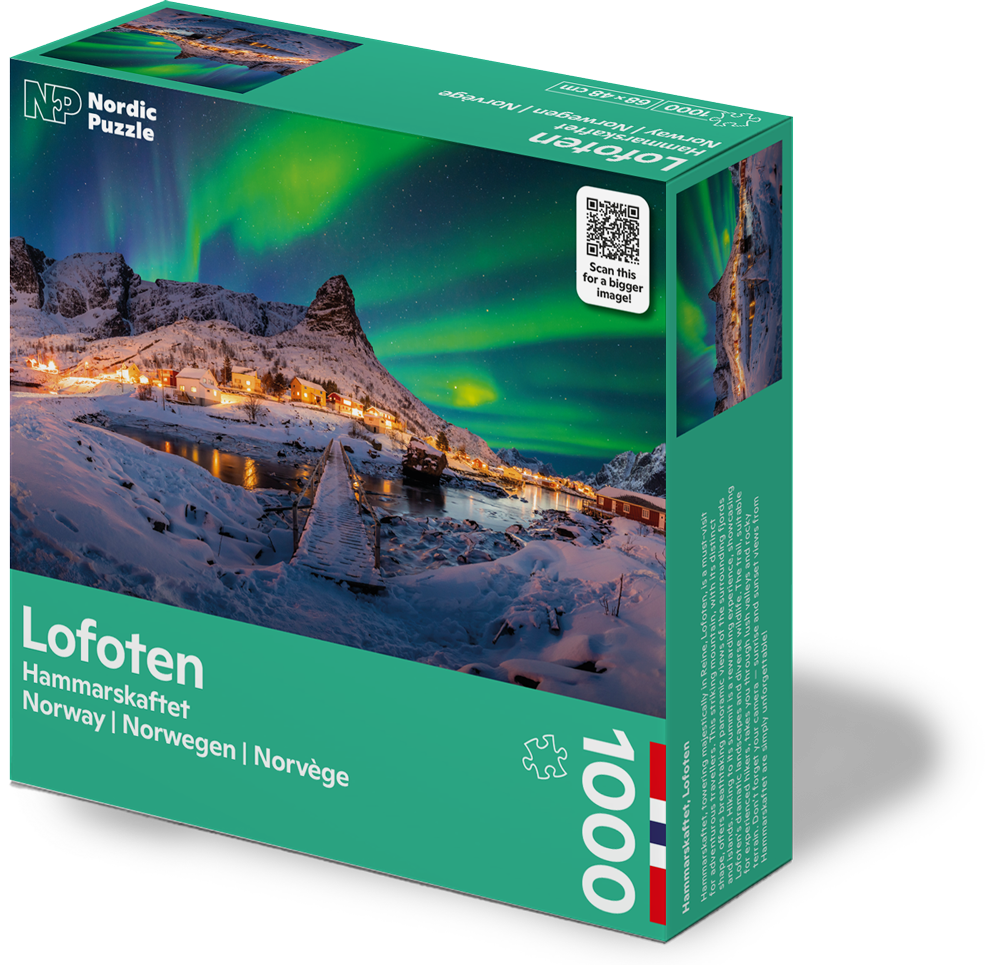 Nordic Puzzle Lofoten Hammarskaftet puslespill 1000 brikker