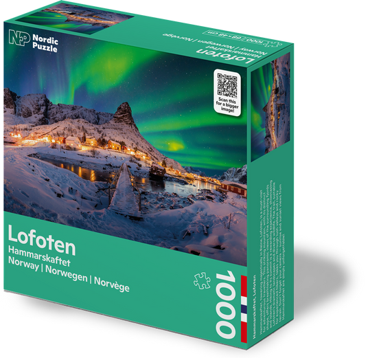 Nordic Puzzle Lofoten Hammarskaftet puslespill 1000 brikker