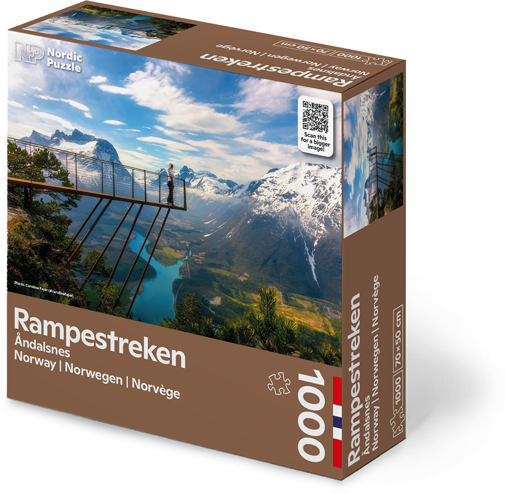 Nordic Puzzle Rampestreken Åndalsnes puslespill 1000 brikker