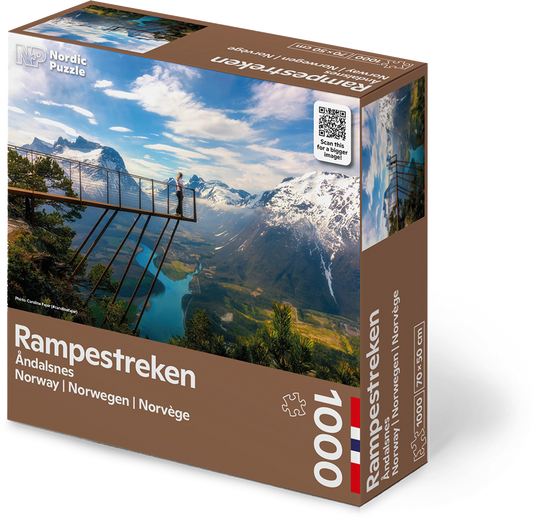 Nordic Puzzle Rampestreken Åndalsnes puslespill 1000 brikker