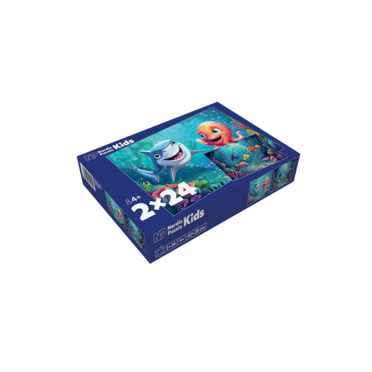 Nordic Puzzle puslespill Under Vann 2x24 brikker