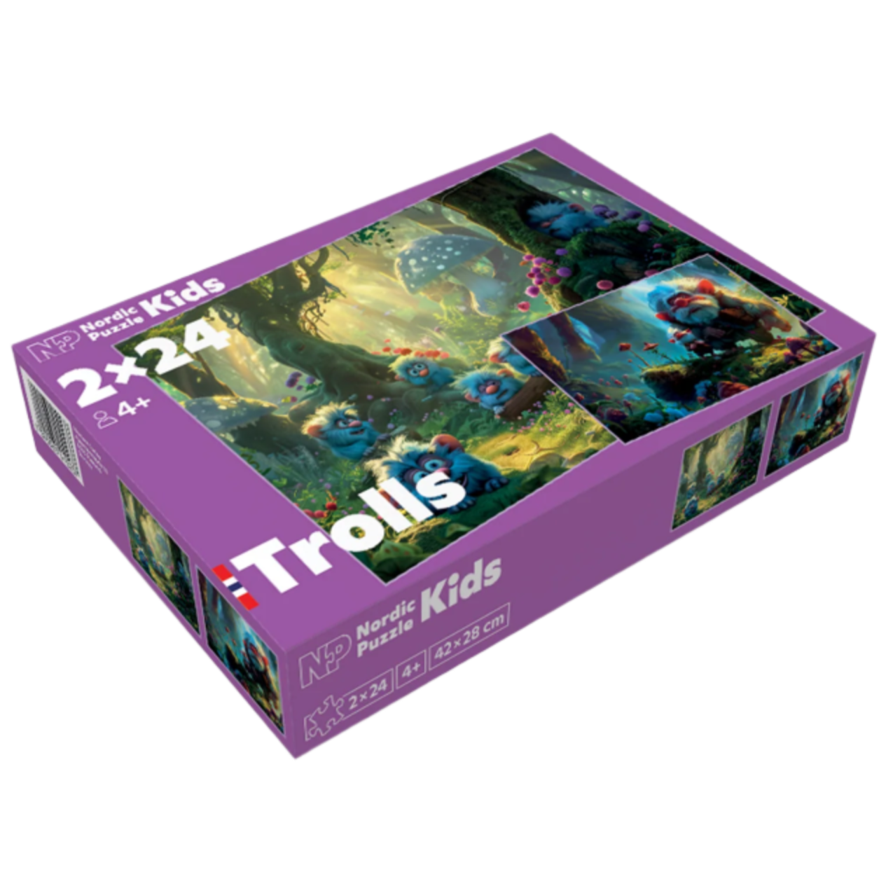 Puzzle Children 2x24 pieces - Troll