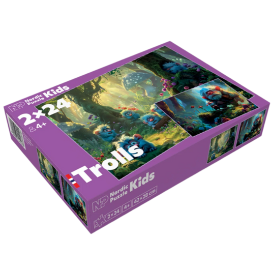 Puzzle Children 2x24 pieces - Troll