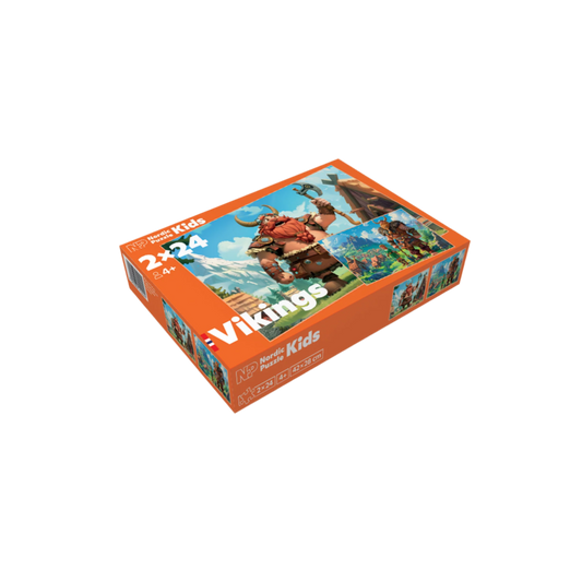 Nordic Puzzle puslespill vikinger 2x24 brikker