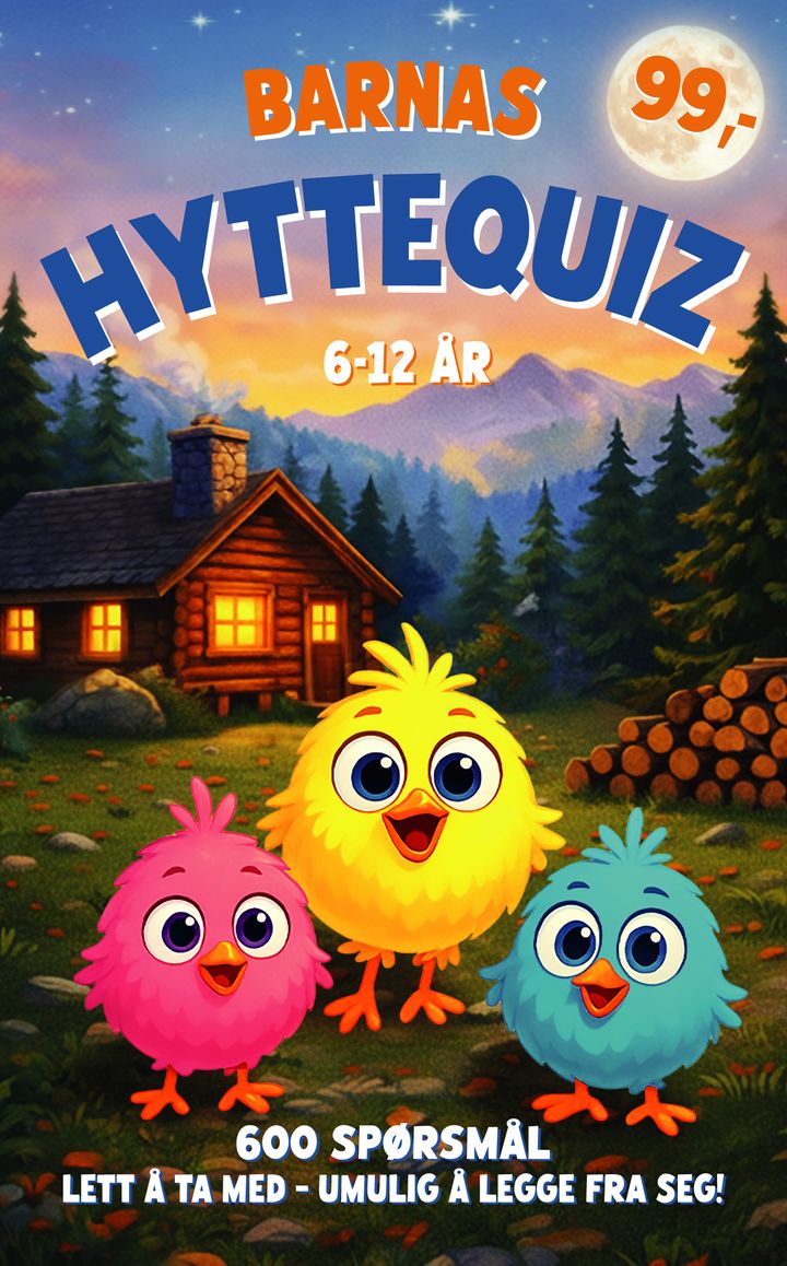Barnas hyttequiz, omslag