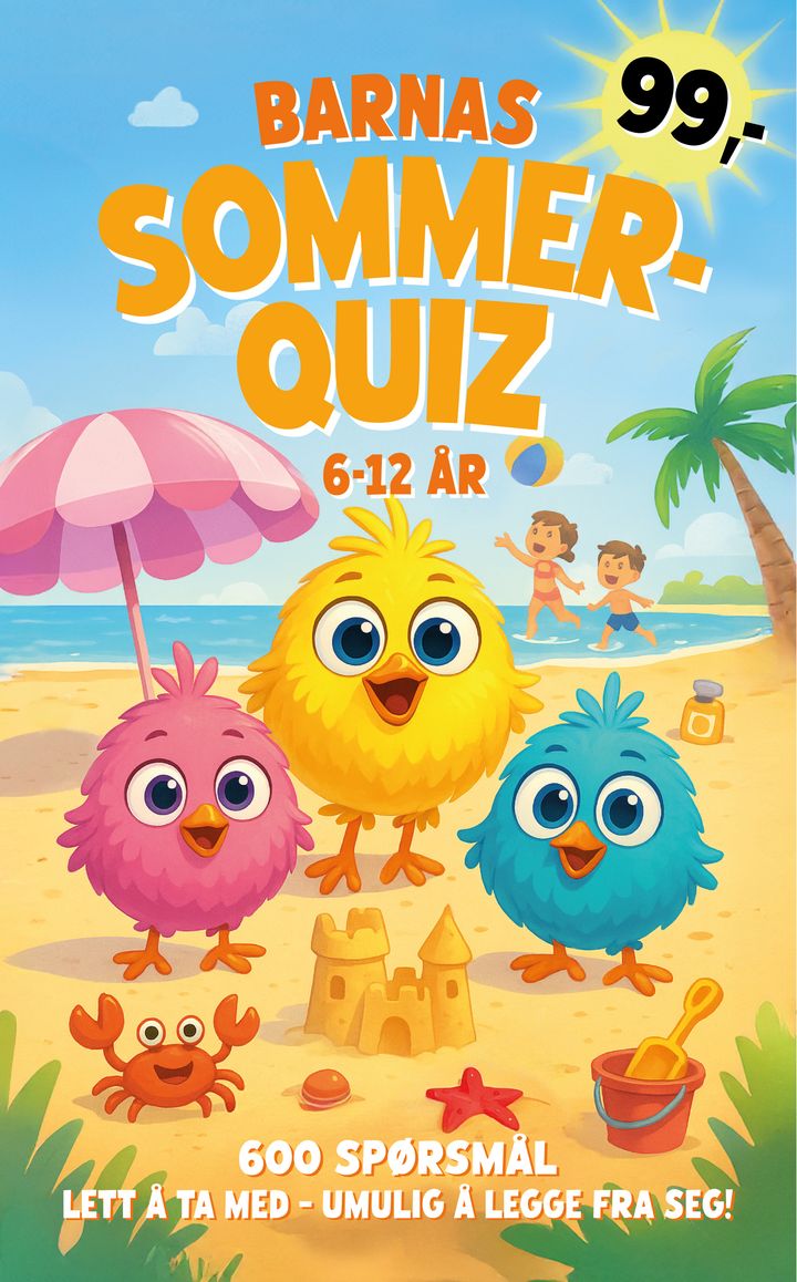 Barnas sommerquiz 2025, omslag
