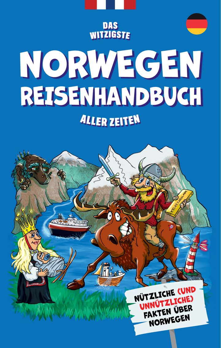 Das ultimative lustigste Reisehandbuch Norwegen 2025, omslag
