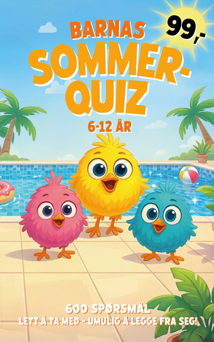 Barnas sommerquiz 2026, omslag
