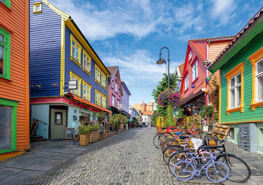 Fargegaten i Stavanger — motivet i full storrelse